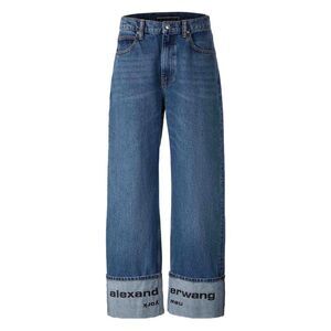 Alexander Wang Blue Denim - Straight-Leg Jeans Women